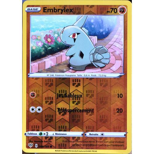 Carte Pokémon 086/189 Embrylex - Reverse Eb03 - Epée Et Bouclier - ... on Productcaster.