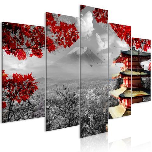 Tableau Japanese Adventure (5 Parts) Wide 200 x 100 cm on Productcaster.