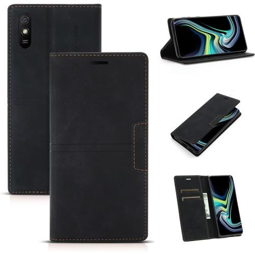 Compatible Avec Coque Xiaomi Redmi 10x Pro, Pu Cuir Flip Folio Port... on Productcaster.