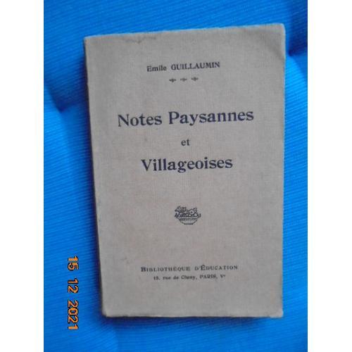 Notes Paysannes Et Villageoises on Productcaster.