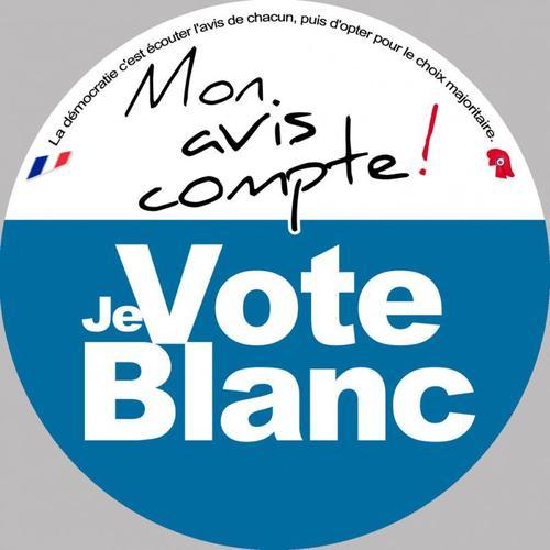 Mon Avis Compte Le Vote Blanc - 5cm - Sticker/Autocollant on Productcaster.