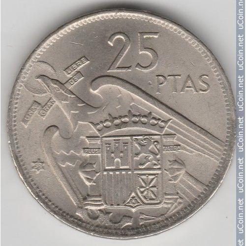 Espagne = Pièce De Monnaie De Collection De 25 Pesetas , En Nickel,... on Productcaster.