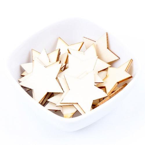 Lot De 50 Étoiles En Bois Naturel,10-30mm,Pour Scrapbooking,Collect... on Productcaster.