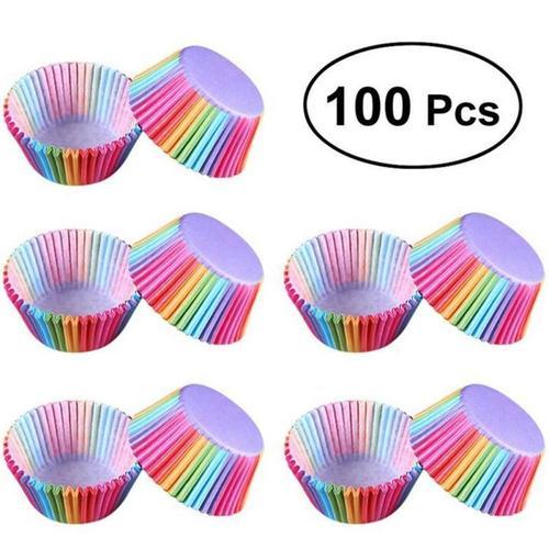 Doublures De Cupcake En Papier Arc-En-Ciel Coloré, 100 Pièces, Four... on Productcaster.