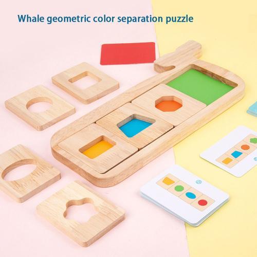 Puzzle Montessori En Bois Pour Enfants, Forme Géométrique, Jeu Asso... on Productcaster.