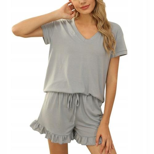 Pyjama En Coton Pour Femme. Chemise/Short M Fs60848 on Productcaster.