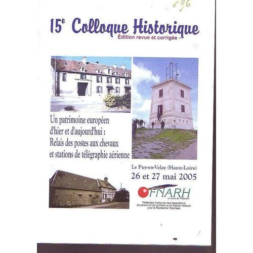 Fnarh 15è Colloque Historique Mai 2005 - Patrimoine Européen : Rela... on Productcaster.