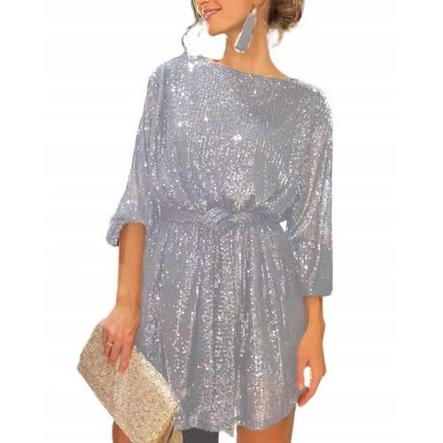 Robe De Soirée À Sequins Élégante Pour Femme, Nombreuses Couleurs S... on Productcaster.