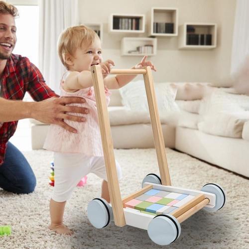 Trotteur En Bois Pour Bébé 25x30x40cm, Poussette Et Accessoires, Bl... on Productcaster.