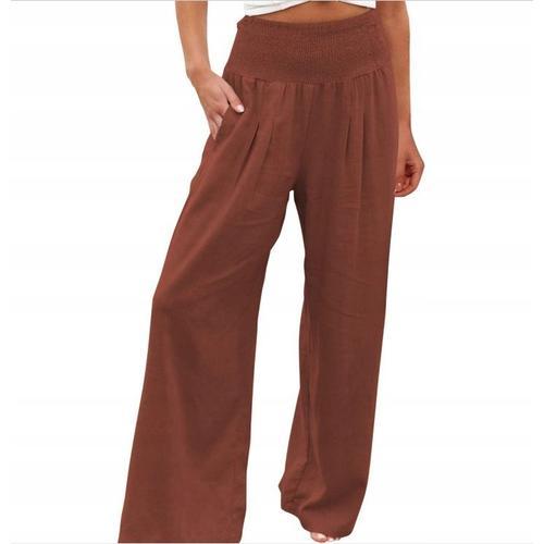 Pantalon Ample En Coton Lin Femme, Air, Nombreuses Couleurs Xxl Fs6... on Productcaster.