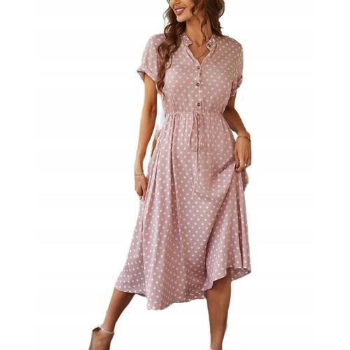 Robe Chemise Femme À Potties Midi M Xxxl Fs65418 on Productcaster.