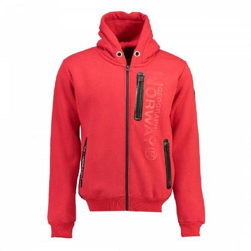 Sweat À Capuche Rouge Garçon Geographical Norway Fascarade on Productcaster.