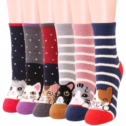 Chaussettes Polaires Thermiques Hiver Femme 6pcs S Fs68359 on Productcaster.