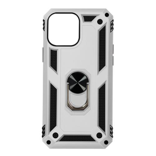 Coque Iphone 13 Mini Antichoc Hybride Bague Support Vidéo Argent on Productcaster.