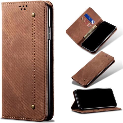 Compatible Avec Etui Vivo U1, Flip Jeans Portefeuille Housse Avec F... on Productcaster.