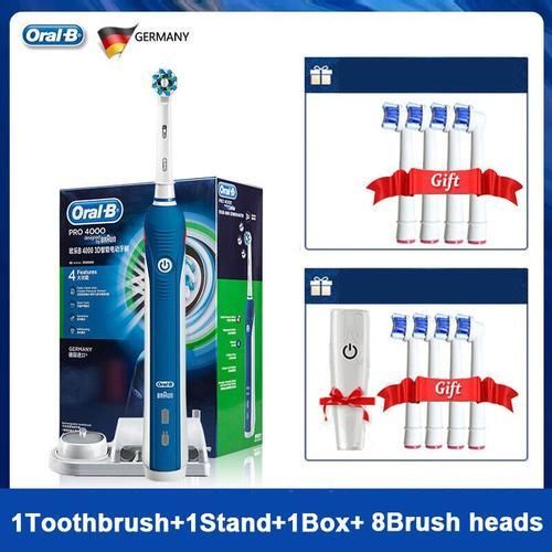 Oral-B-Brosse À Dents Électrique Pro4000 3d Aste,Accessoire De Nett... on Productcaster.