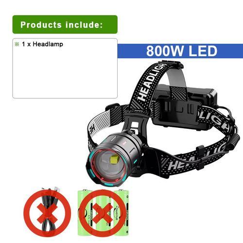 800w Puissant Led Phare Haute Puissance Rechargeable Phare Affichag... on Productcaster.