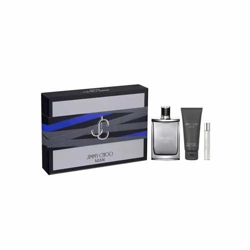 Jimmy Choo Man Eau De Toilette Spray 100ml Set 3 Pieces on Productcaster.