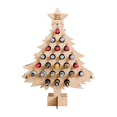 Casiers à vin en bois amovibles, avec compte à rebours de noël, cal... on Productcaster.