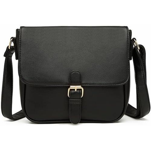 Noir Sac Bandoulière Femmes Mode Noir épaule Sacs Messenger Ajustab... on Productcaster.