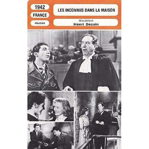 Fiche Monsieur Cinema Les Inconnus Dans La Maison on Productcaster.