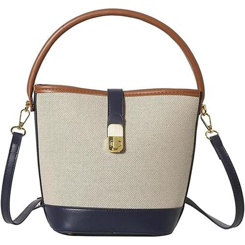 Sac seau à bandoulière pour femme, sac à bandoulière avec poignée s... on Productcaster.