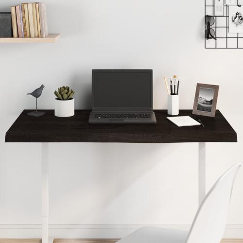 Vidaxl Dessus De Bureau Marron Foncé 100x60x2 Cm Bois Chêne Traité on Productcaster.