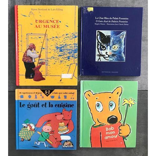 Lot De 4 Livres : Urgence Au Musée / Le Chat Bleu Du Palais Frontei... on Productcaster.