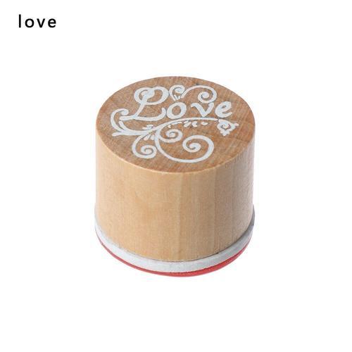 Timbre En Bois Love/Thank You/For You, 1 Pièce, Tampon Lettre De Bé... on Productcaster.