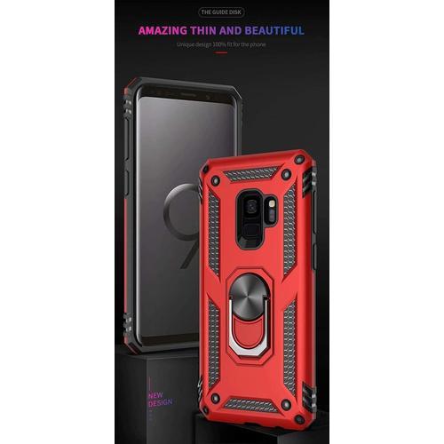 Coque Samsung Galaxy S9 Plus Avec Aimant Anneau Support, 360° Doubl... on Productcaster.