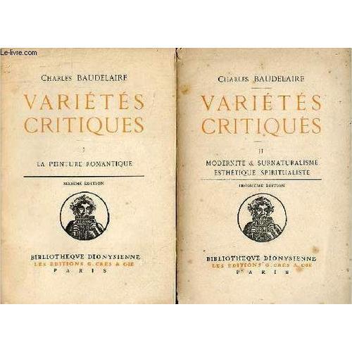 Variétés Critiques - En Deux Tomes - Tomes 1 + 2 - Tome 1 : La Pein... on Productcaster.