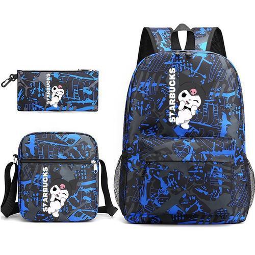 Kuromi ¿ sac d'école imprimé numérique, ensemble de 3 pièces, sac à... on Productcaster.