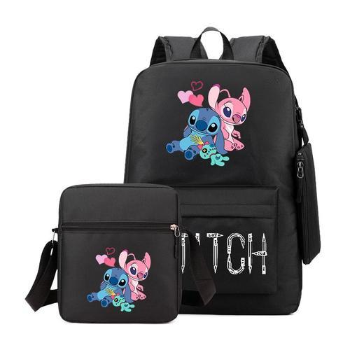 Lilo et Stitch Stitch sac d'école trois pièces étudiants masculins ... on Productcaster.