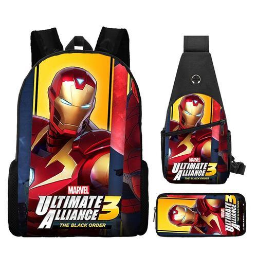 Marvel Animation périphérique Avengers Iron Man sac à dos sac à dos... on Productcaster.