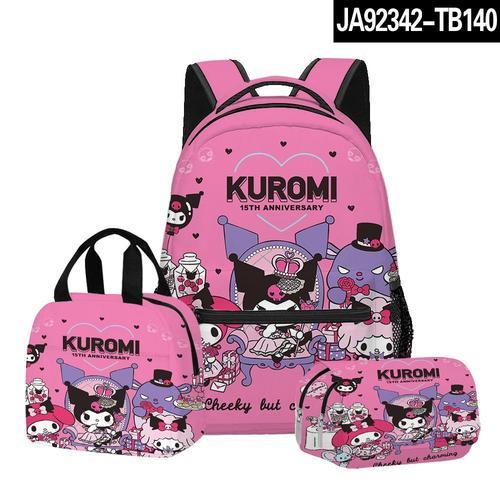 Sac d'école Sanrio Kuromi imprimé en 3D, sac à dos, sac à déjeuner,... on Productcaster.