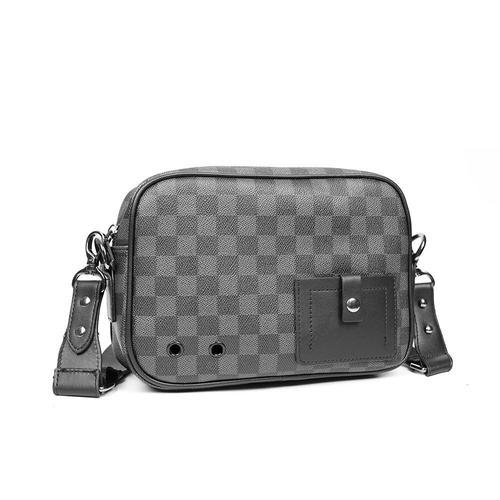 Sac à bandoulière à carreaux pour hommes, sac à bandoulière décontr... on Productcaster.