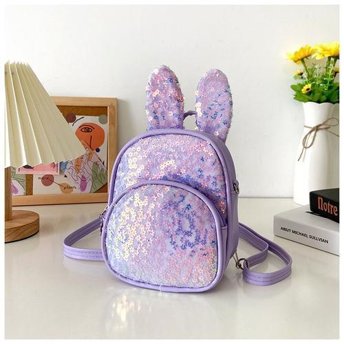 Sac à dos en PU pour enfants, sac à bandoulière à paillettes à la m... on Productcaster.