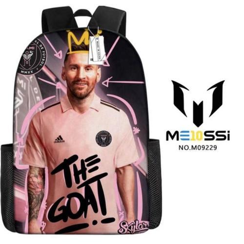 Sac à dos pour enfants Messi et Ronaldo star de 17 pouces, sac d'éc... on Productcaster.