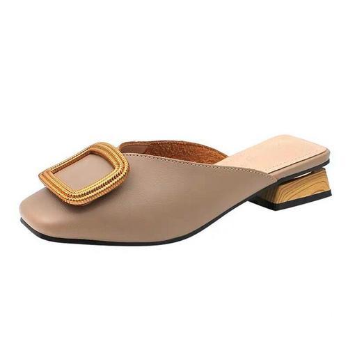 Pantoufles De Styliste Pour Femmes, Mules À Enfiler, Chaussures Déc... on Productcaster.