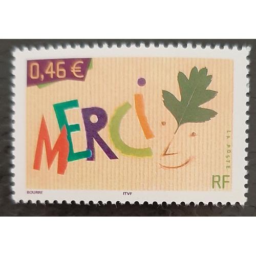 Timbre N°3540 - Timbre Message - Merci - 2003 on Productcaster.