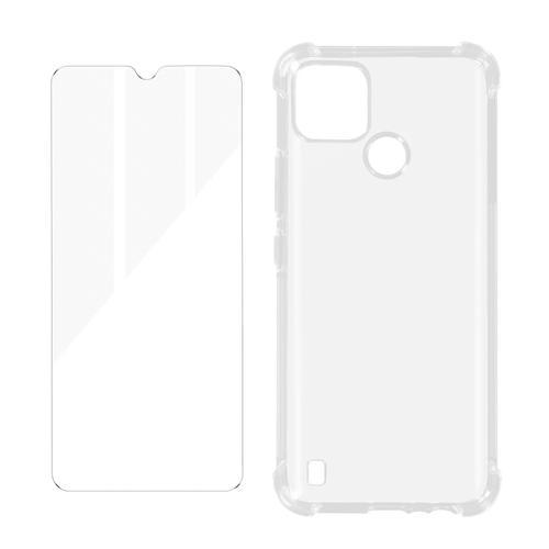 Pack Protection Realme C21y Et C25y Coque Souple Et Verre Trempé Tr... on Productcaster.