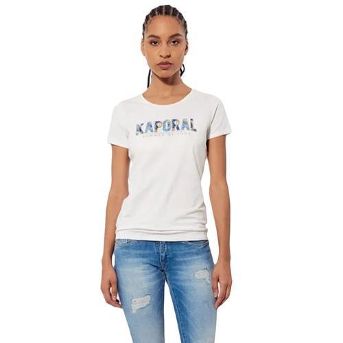 T Shirt Kaporal Kecil Femme Blanc on Productcaster.