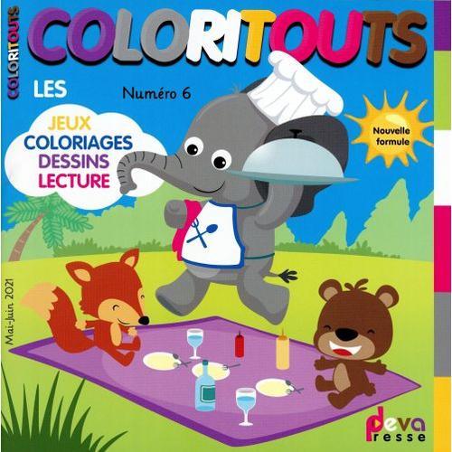 Les Coloritouts 6 Jeux Coloriages Dessins Lecture on Productcaster.