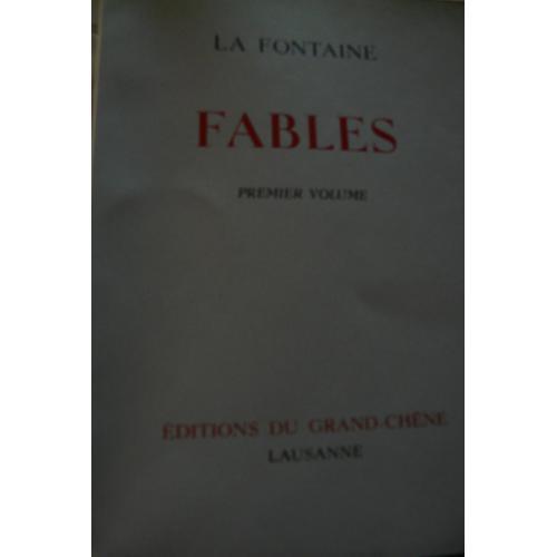 La Fontaine - Fables -2 Tomes Editions Du Grand Chene Lausanne on Productcaster.