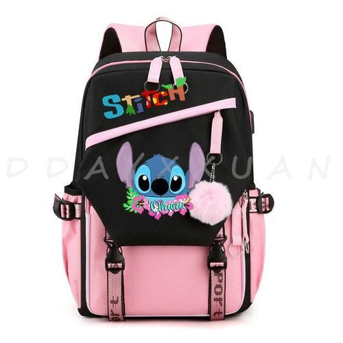 Sac à Dos En Nylon De Dessin Animé Can O Et Stitch Sac D'école étud... on Productcaster.