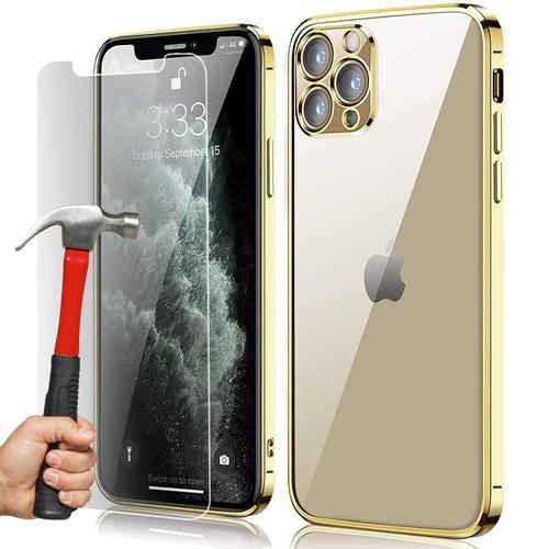 Coque Silicone Pour Iphone 13 Pro Dore Et 2 Verres Trempes Vitre Pr... on Productcaster.