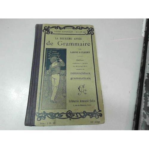 La Deuxième Année De Grammaire. (Cours Supérieur 11 À 13 Ans). Prog... on Productcaster.