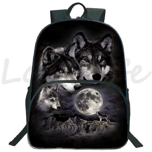 Sac à Dos Animal Discuting Wolf 3d Pour Garçons Et Filles Cartable ... on Productcaster.