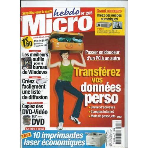 Micro Hebdo , Logiciels, Internet, Cd-Rom Et Jeux, Mobiles Et Porta... on Productcaster.