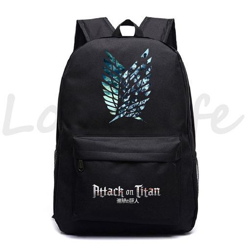 Sac à Dos L'attaque Des Titans Sac D'école Pour Enfants Garçons Et ... on Productcaster.